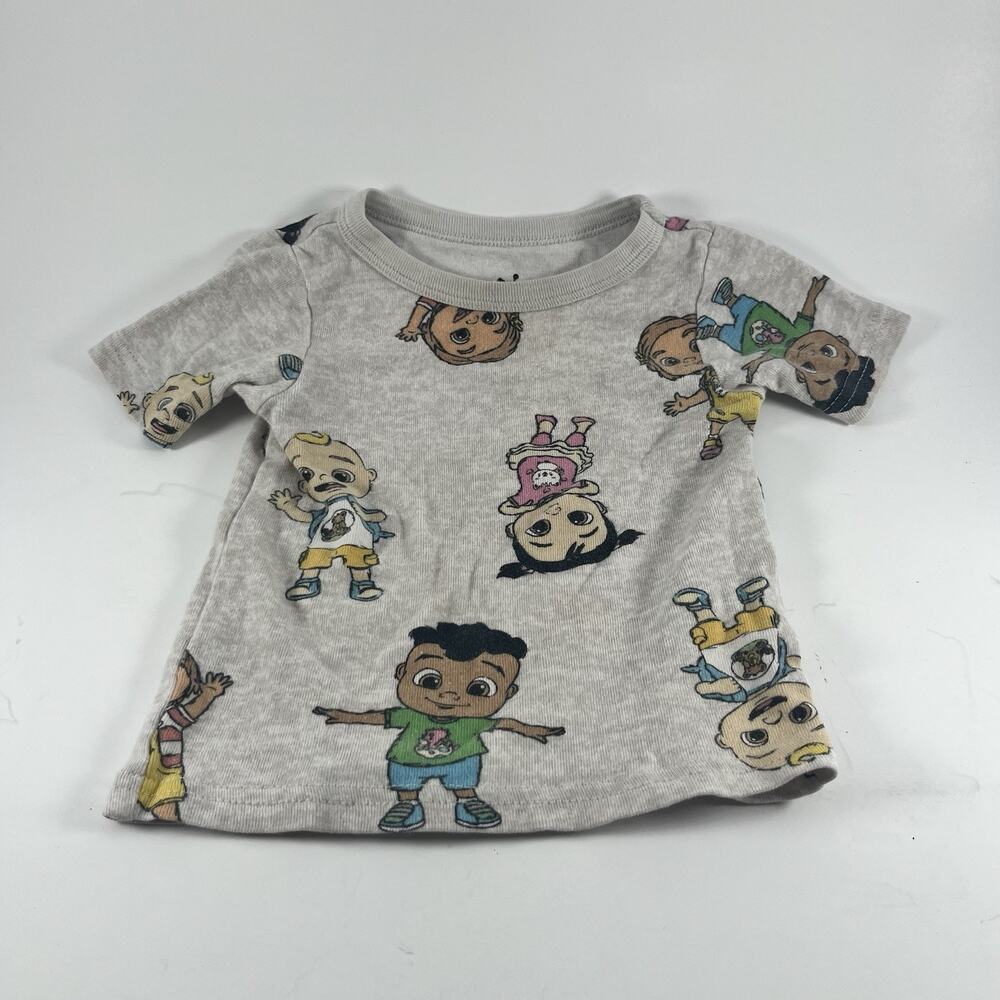 CoComelon Toddler T Shirt 18M Gray Cartoon Character Tee